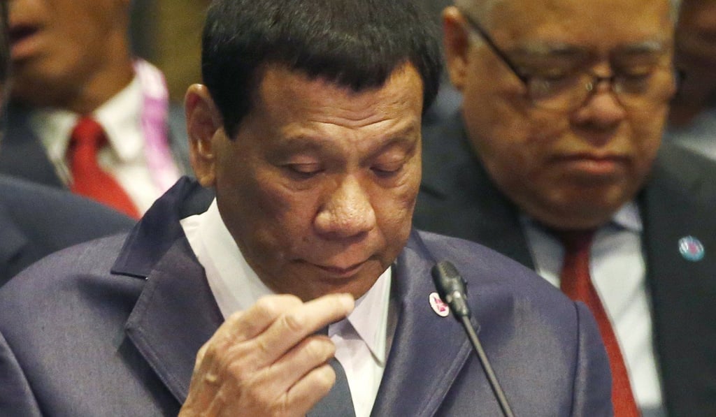 Duterte has urged members of the public to kill suspected drug addicts. Photo: AP Duterte has urged members of the public to kill suspected drug addicts. Photo: AP