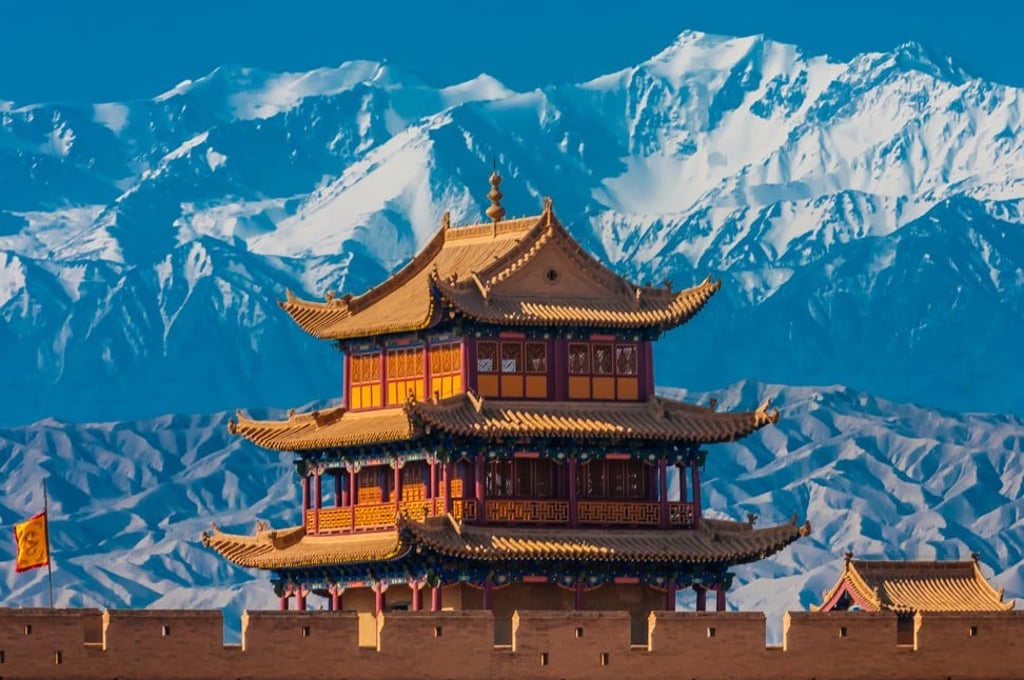 Jiayuguan (pictured) is a sister city of Petra, in Jordan. Jiayuguan (pictured) is a sister city of Petra, in Jordan.