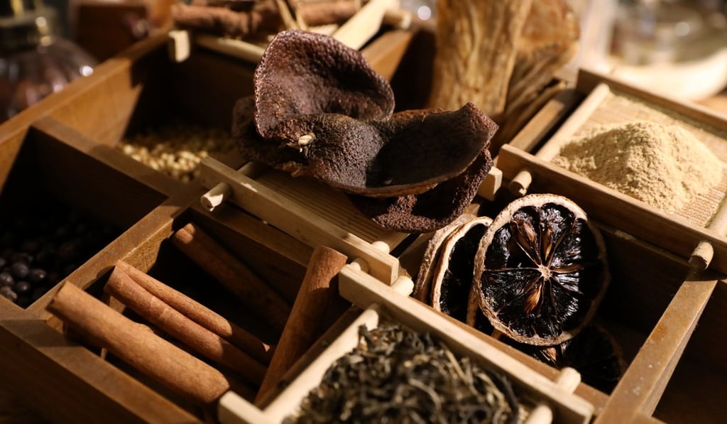 Dried ingredients used in Perfume Trees Gin. Photo: K.Y. Cheng
