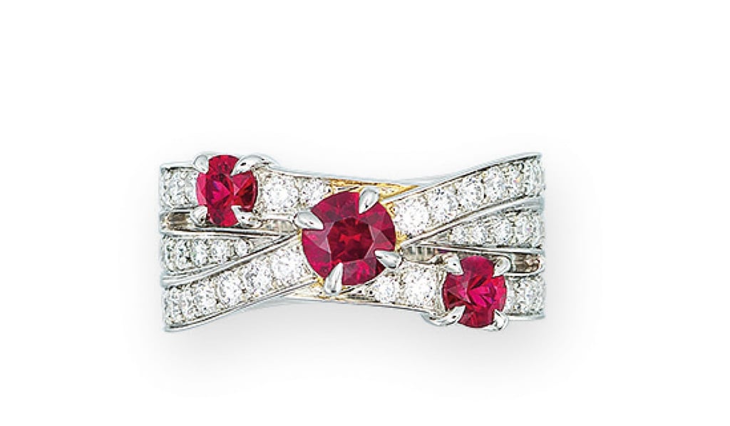 Ruby and diamond ring by Harry Winston from Christie’s.