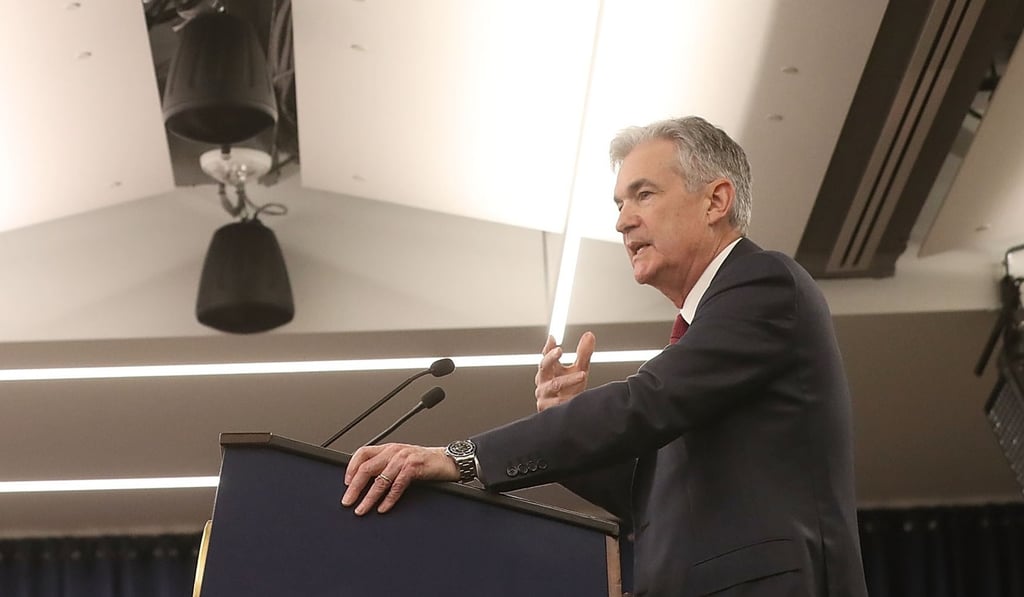 Federal Reserve Board Chairman Jerome Powell speaks during a news conference on Wednesday in Washington. Photo: AFP