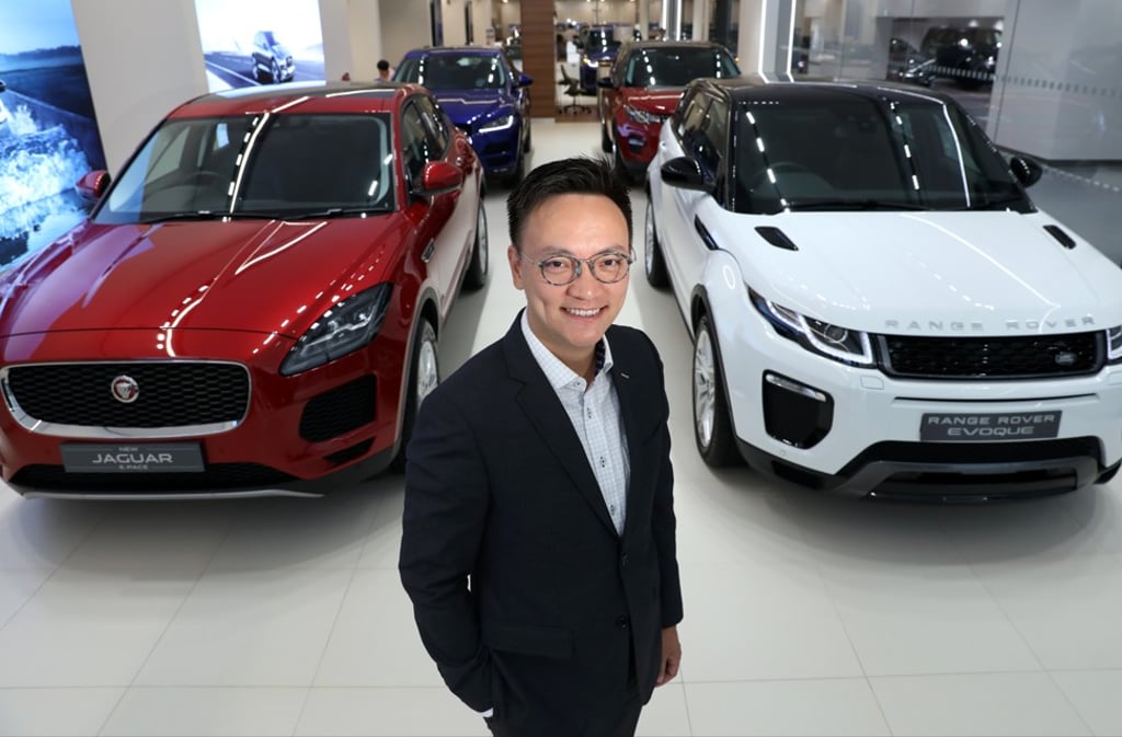 Rocky Lau, general manager of Jaguar Land Rover, Hong Kong and Macau, at the company’s new showroom and service centre in Kwai Chung.