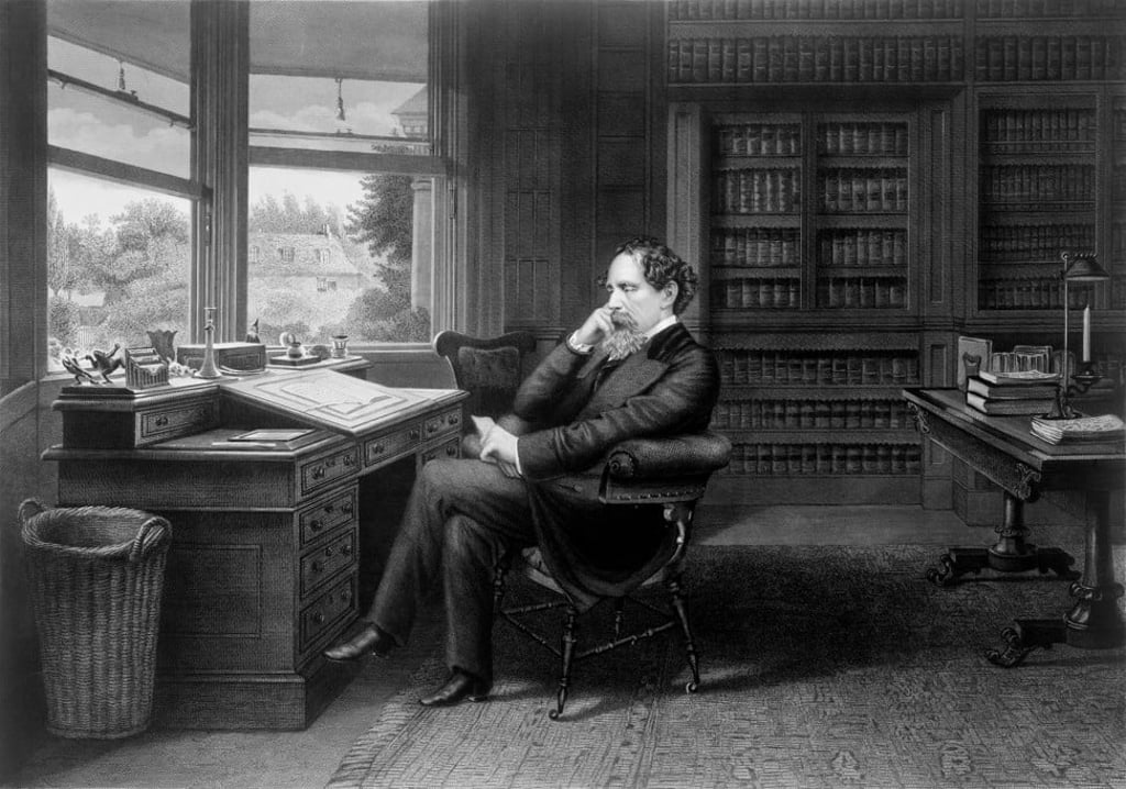 Charles Dickens, in his study, struggled with poverty as a child.