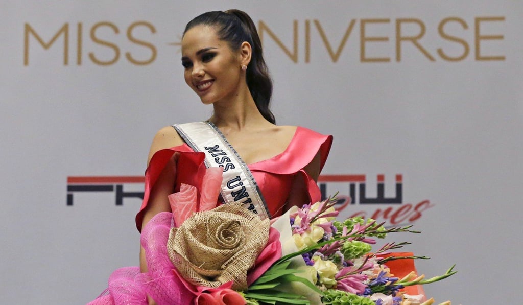 Miss Universe 2018 Catriona Gray has a natural confidence in front of the media. Photo: AP Miss Universe 2018 Catriona Gray has a natural confidence in front of the media. Photo: AP