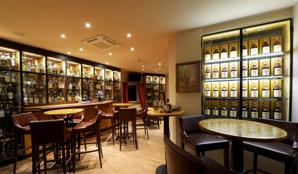 The Devil's Place Whisky Bar, in the Hotel Waldhaus am See in St Moritz, Switzerland, where a young Chinese man paid US$10,000 for a glass of whisky made in 1878. But it turned out to be fake. Photo: AFP