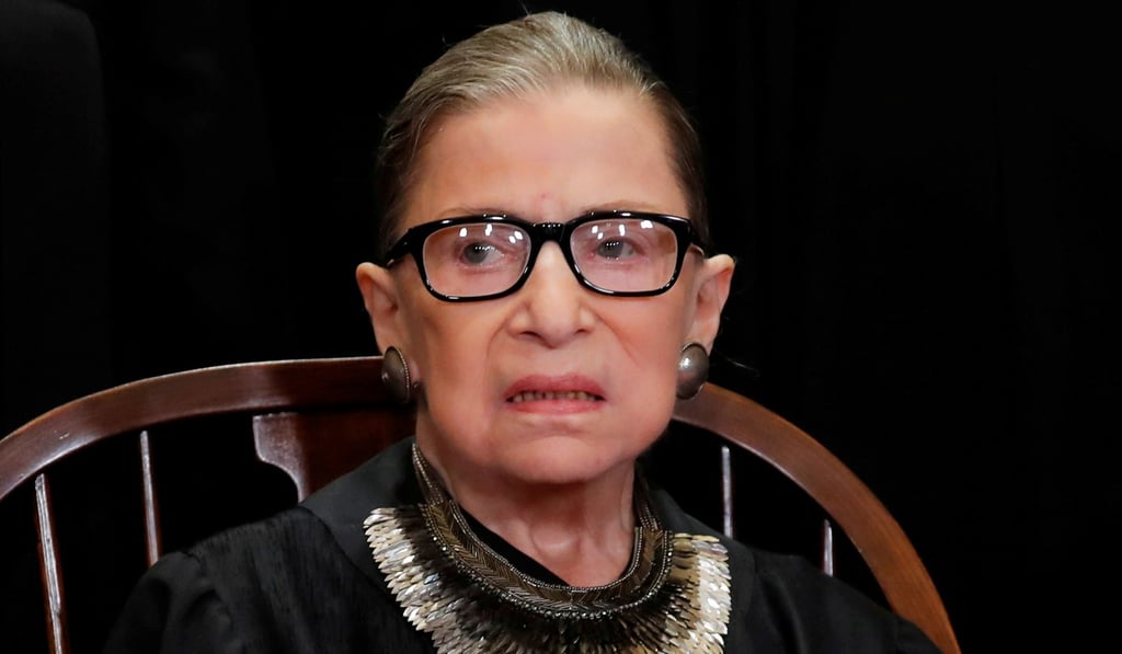 Justice Ruth Bader Ginsburg is seen during a Supreme Court group portrait session in Washington on November 30. Photo: Reuters