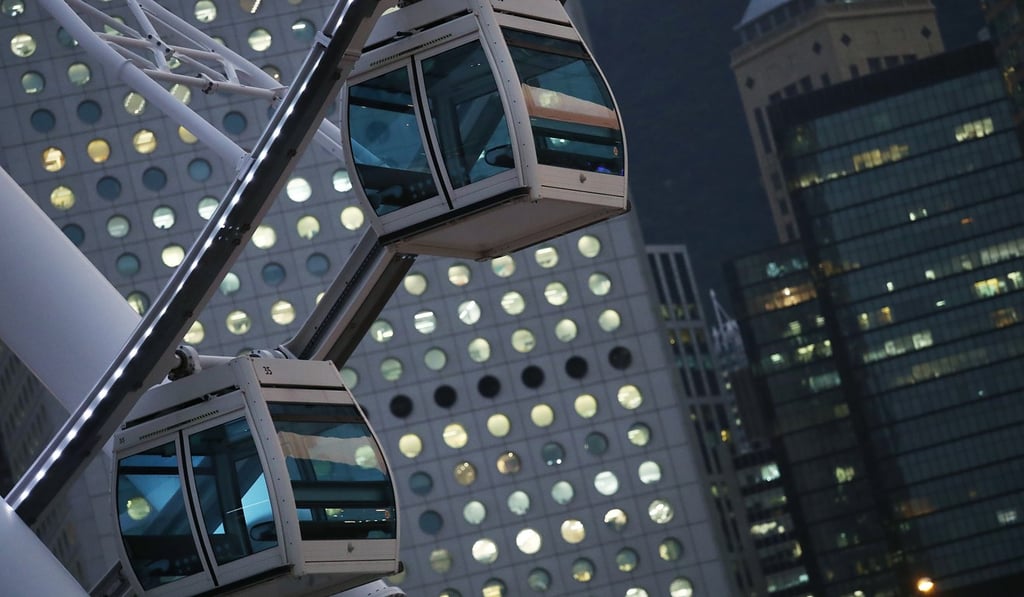 Half of the wheel’s 42 gondolas were carrying passengers when the malfunction happened. Photo: Nora Tam