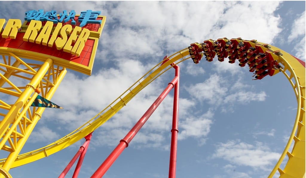 Ocean Park’s Hair Raiser roller coaster. Photo: K.Y. Cheng