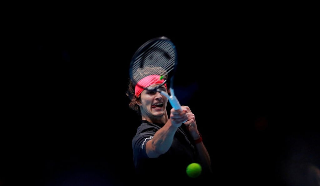 Alexander Zverev in action at the ATP Finals. Photo: Reuters