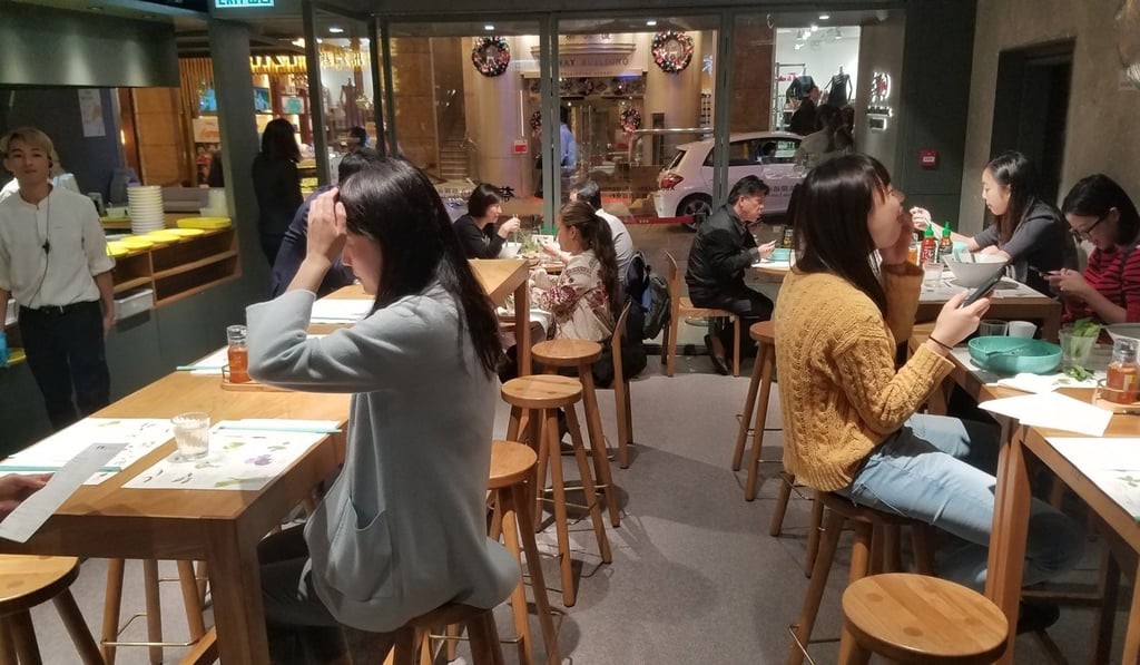 The interior of Chua Lam’s Pho in Central. Photo: Martin Choi