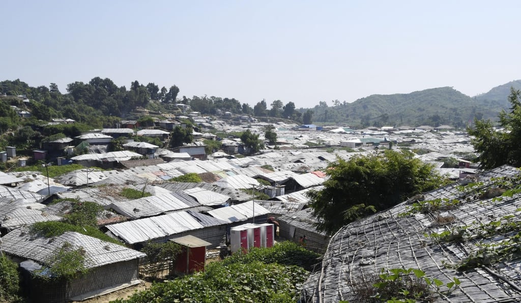 A refugee camp in Cox's Bazar, southeastern Bangladesh. Photo: Kyodo A refugee camp in Cox's Bazar, southeastern Bangladesh. Photo: Kyodo