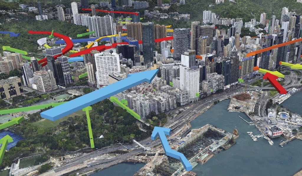 A screen capture of the 3D Planning and Design System showing air flows. Photo: Handout