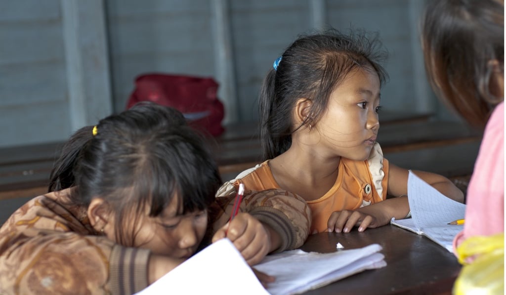 Children at an orphanage in Cambodia. Children at an orphanage in Cambodia.