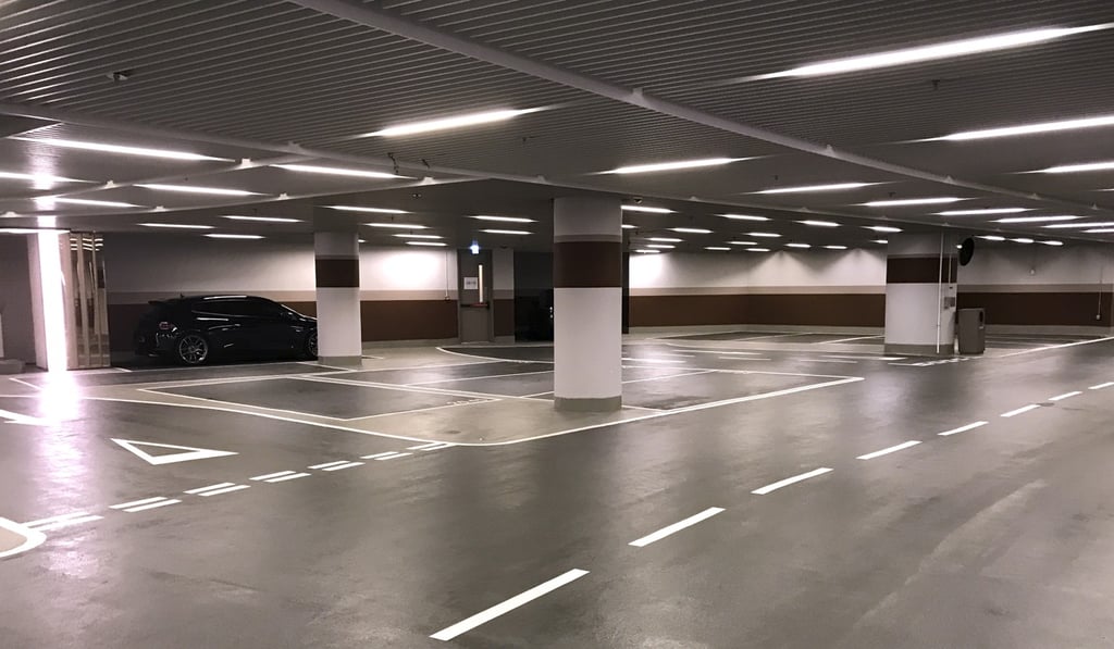The car parking lot at Ultima in Ho Man Tin that sold for a record HK$6 million in June. Photo: SCMP