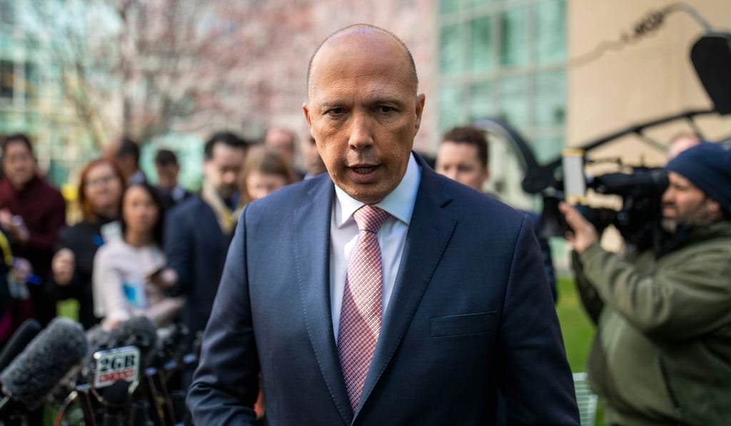 File photo of Australia’s Home Affairs Minister Peter Dutton. Photo: AFP