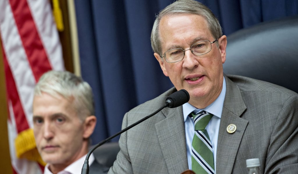 Representatives Bob Goodlatte (right) and Trey Gowdy in July, 2018. Photo: Bloomberg