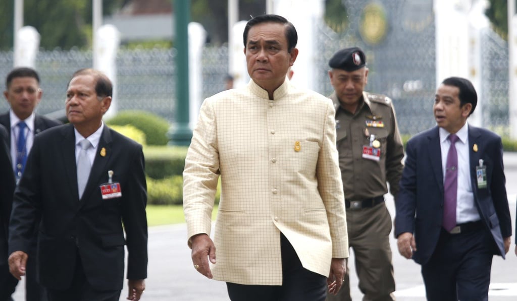 Thai junta leader Prayuth Chan-ocha at government house in Bangkok. Photo: AP