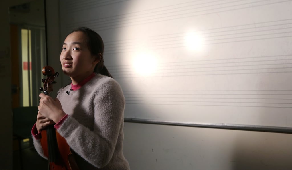 Violinist Ding Yijie at the Hong Kong Academy for Performing Arts. Photo: Xiaomei Chen