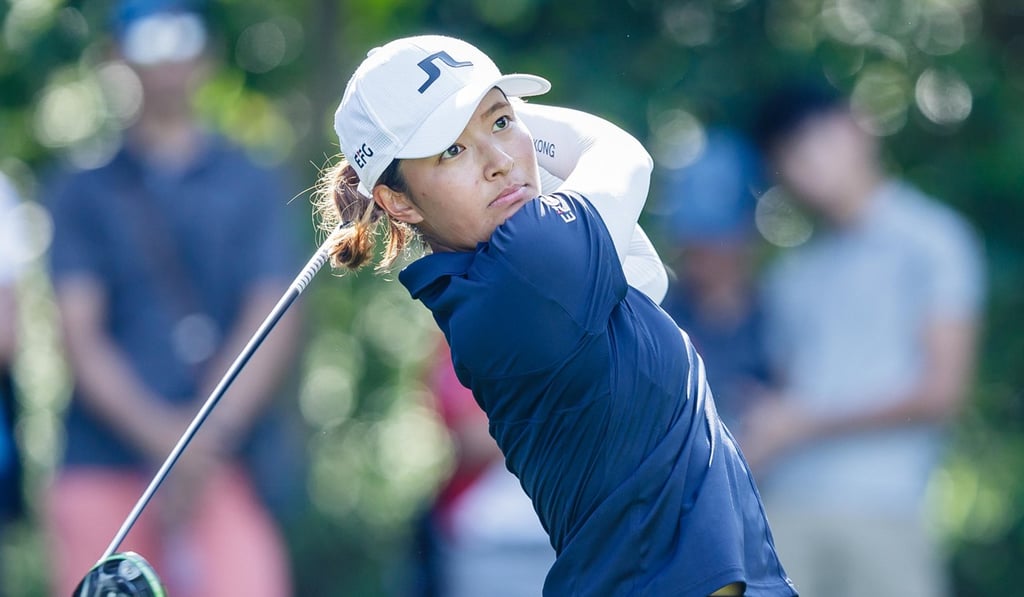 Tiffany Chan tees off in the last round of the Hong Kong Ladies Open. Photo: Ike Li