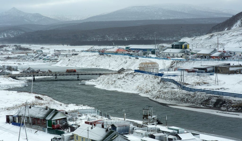 The town of Kurilsk on Iturup, the largest of the Kuril Islands. Photo: AFP