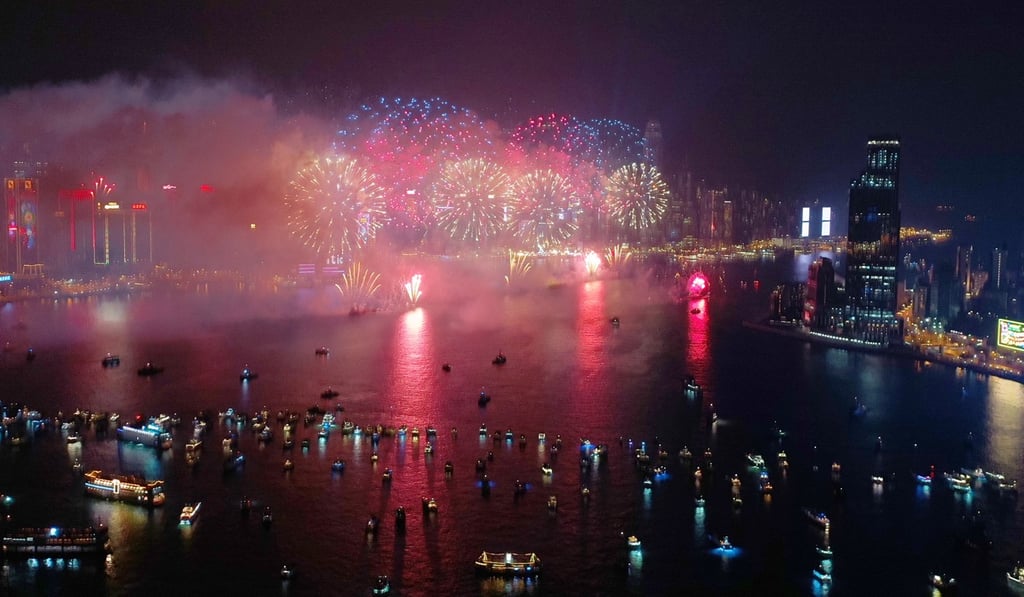 The fireworks were intended to create a ‘celestial kaleidoscope’ effect. Photo: Roy Issa