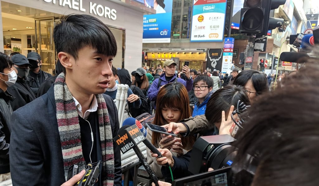 Baggio Leung says the group’s office was broken into on New Year’s Eve. Photo: Sum Lok-kei