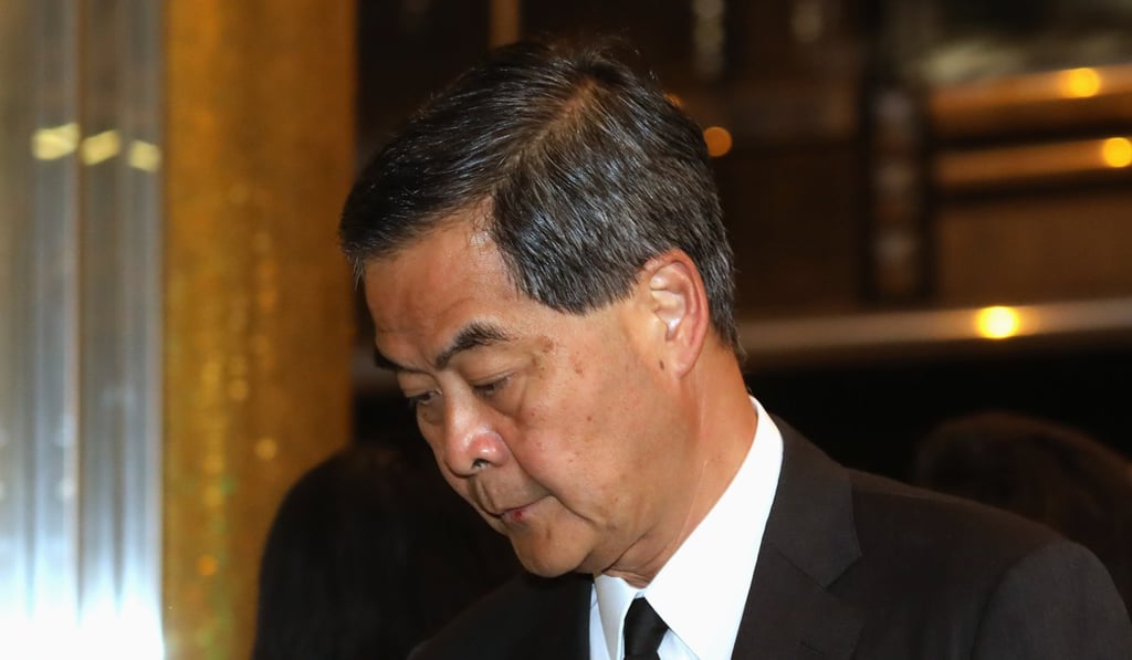 Former chief executive Leung Chun-ying was under investigation for four years and two months for payments totalling HK$50 million from UGL Limited in 2012 and 2013. The case was dropped on December 12. Photo: K. Y. Cheng