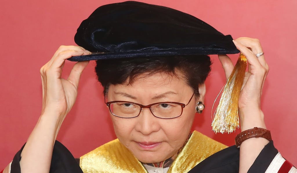 Chief Executive Carrie Lam’s decision to reappoint Arthur Li as chairman of HKU’s governing council has been called a ‘grave misdeed’. Photo: K.Y. Cheng