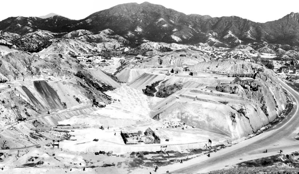 Kadoorie Hill during terraforming works in the early 1930s. Photo: Kadoorie Estates