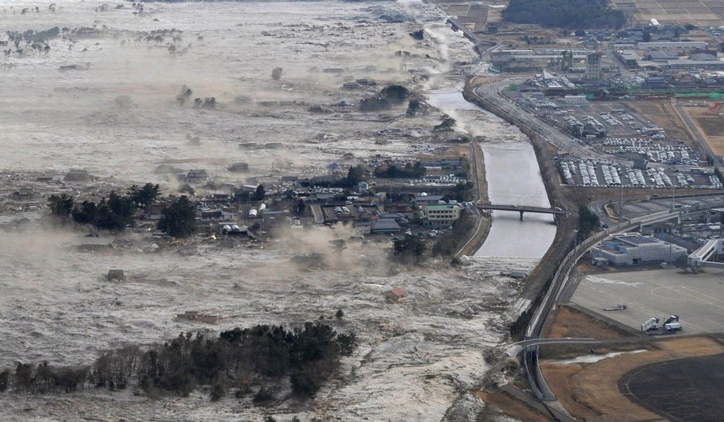 An earthquake that struck Japan in March 2011 unleashed a massive tsunami. Photo: AP/Kyodo