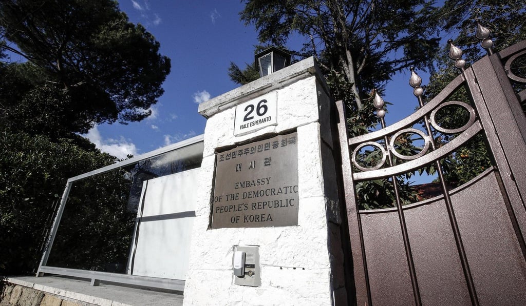 An exterior view of the North Korean embassy in Rome. Photo: EPA An exterior view of the North Korean embassy in Rome. Photo: EPA
