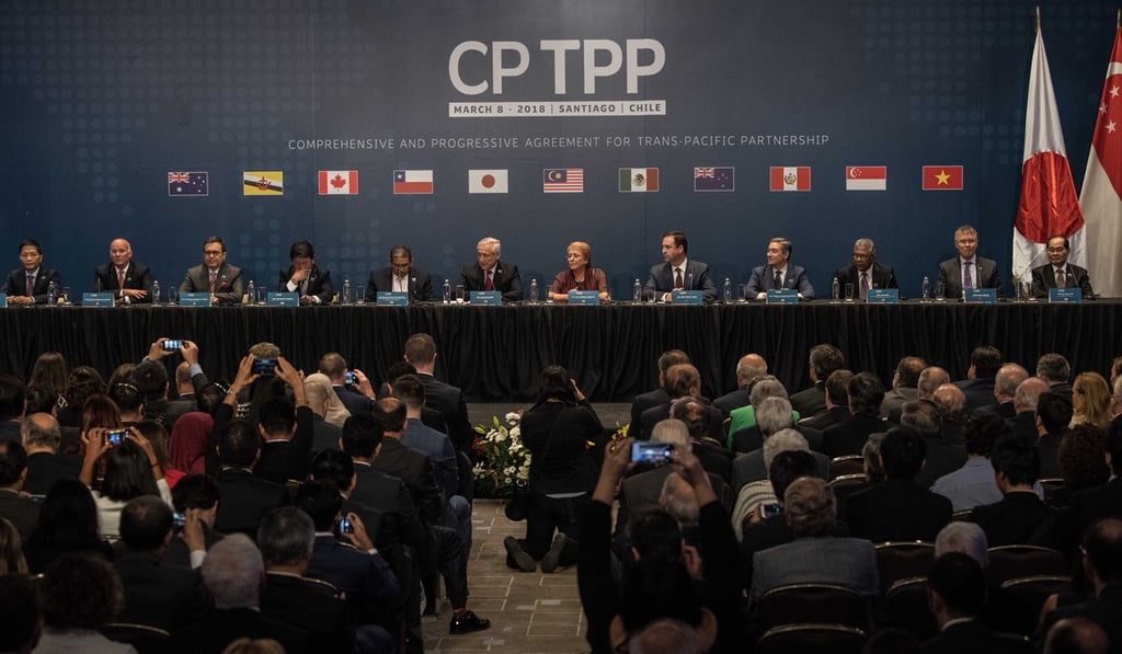 Ministers from 11 countries gathered in Chile to sign the Comprehensive and Progressive Agreement for Trans-Pacific Partnership (CPTPP) last year. Photo: Xinhua