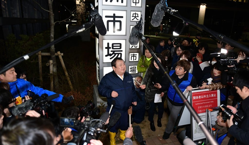 Kiyoshi Kimura speaks to the media. Photo: AFP