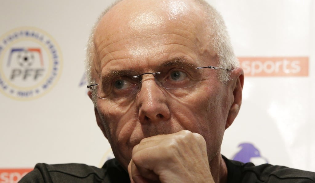 Philippines national football team head coach Sven-Goran Eriksson attends a press conference. Photo: AP Philippines national football team head coach Sven-Goran Eriksson attends a press conference. Photo: AP
