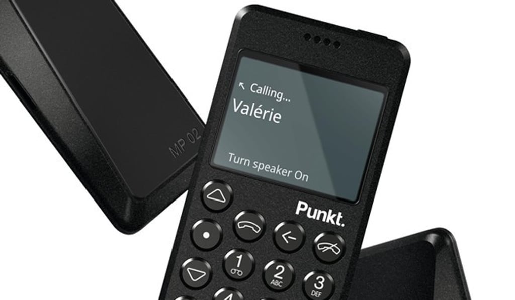 The MP02 phone by Punkt featured on their website. The MP02 phone by Punkt featured on their website.