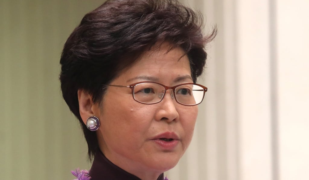 Chief Executive Carrie Lam. Photo: Xiaomei Chen Chief Executive Carrie Lam. Photo: Xiaomei Chen