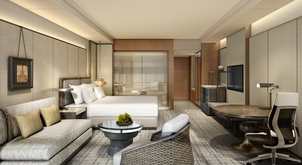 Rendering of the deluxe room