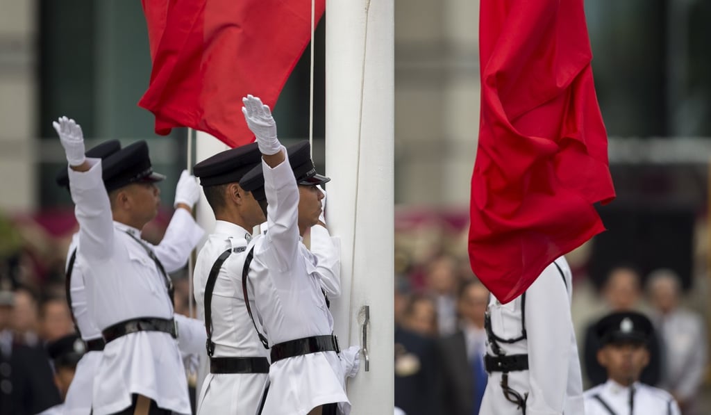Anyone who publicly and intentionally insults the anthem, whether through the use of its lyrics or score, could risk a three-year jail term and a fine of HK$50,000. Photo: EPA