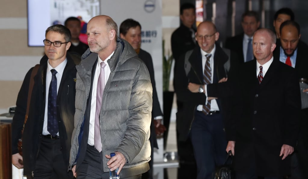 Officials with the US trade delegation saw their talks with their Chinese counterparts extended into a third day in Beijing. Photo: EPA-EFE