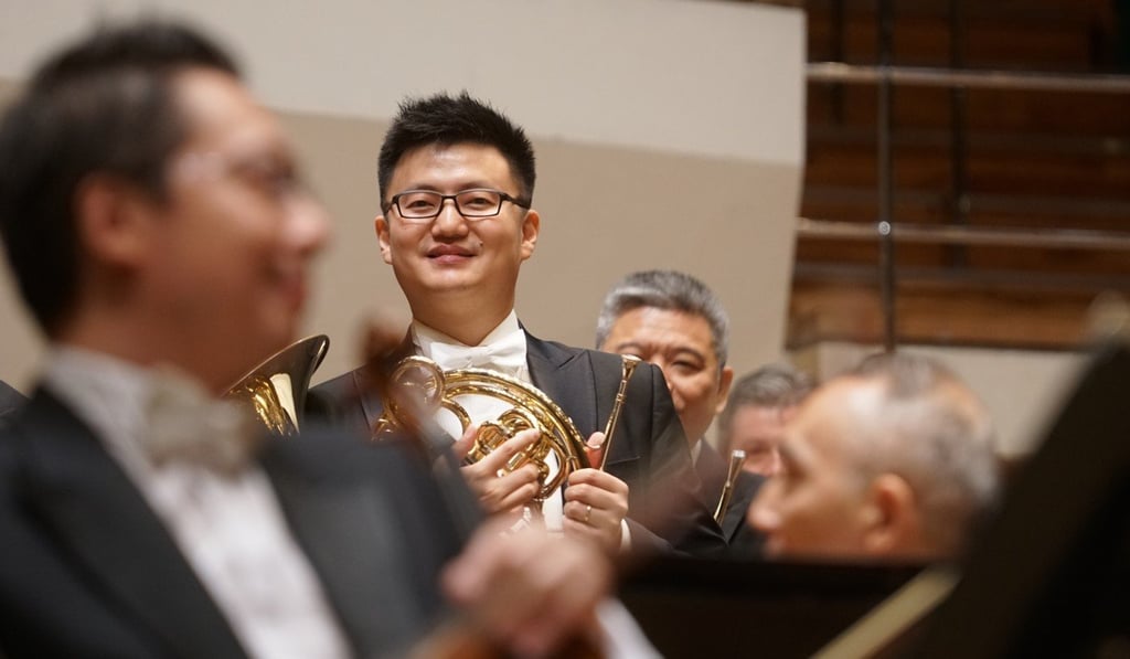 Lin Jiang, principal horn of Hong Kong Philharmonic Orchestra, was born in Shanghai before moving to Australia with his family at the age of five. He is regarded as one of the best horn players in his generation. Photo: Cheung Wai-lok Lin Jiang, principal horn of Hong Kong Philharmonic Orchestra, was born in Shanghai before moving to Australia with his family at the age of five. He is regarded as one of the best horn players in his generation. Photo: Cheung Wai-lok