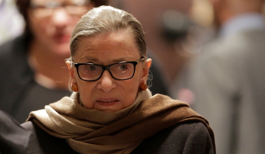 Associate Justice Ruth Bader Ginsburg of the US Supreme Court had surgery December 21 for two malignant nodules in her left lung. Photo: Reuters