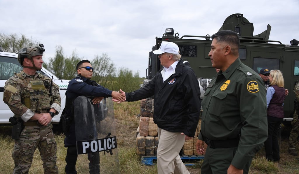 US President Donald Trump recently travelled to the US-Mexico border as part of his all-out offensive to build a wall. Photo: AFP US President Donald Trump recently travelled to the US-Mexico border as part of his all-out offensive to build a wall. Photo: AFP