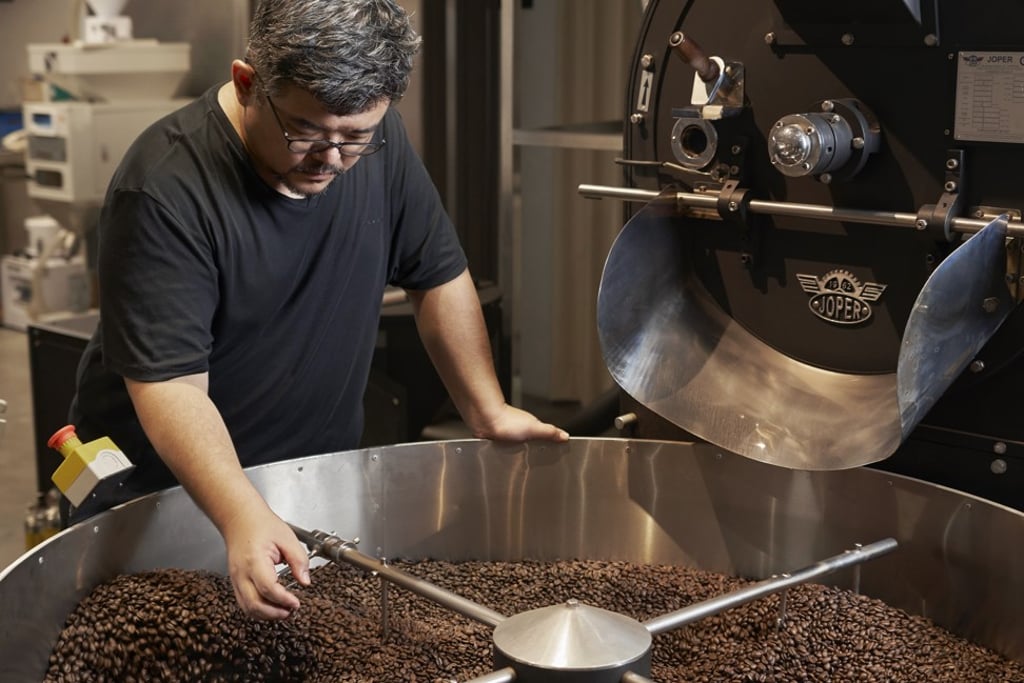 Fika Fika Cafe’s James Chen. The cafe supplies 10 to 20 kilograms of Taiwanese beans annually to Tokyo coffee outlets.