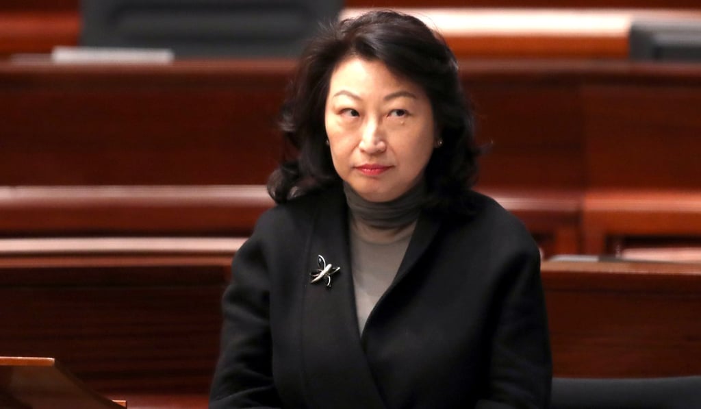 Teresa Cheng faced legislators on Wednesday. Photo: Winson Wong