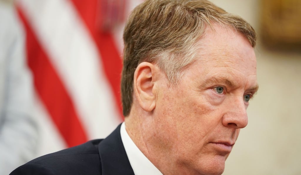 Liu He will meet US Trade Representative Robert Lighthizer (pictured) and US Treasury Secretary Steven Mnuchin in Washington. Photo: AFP