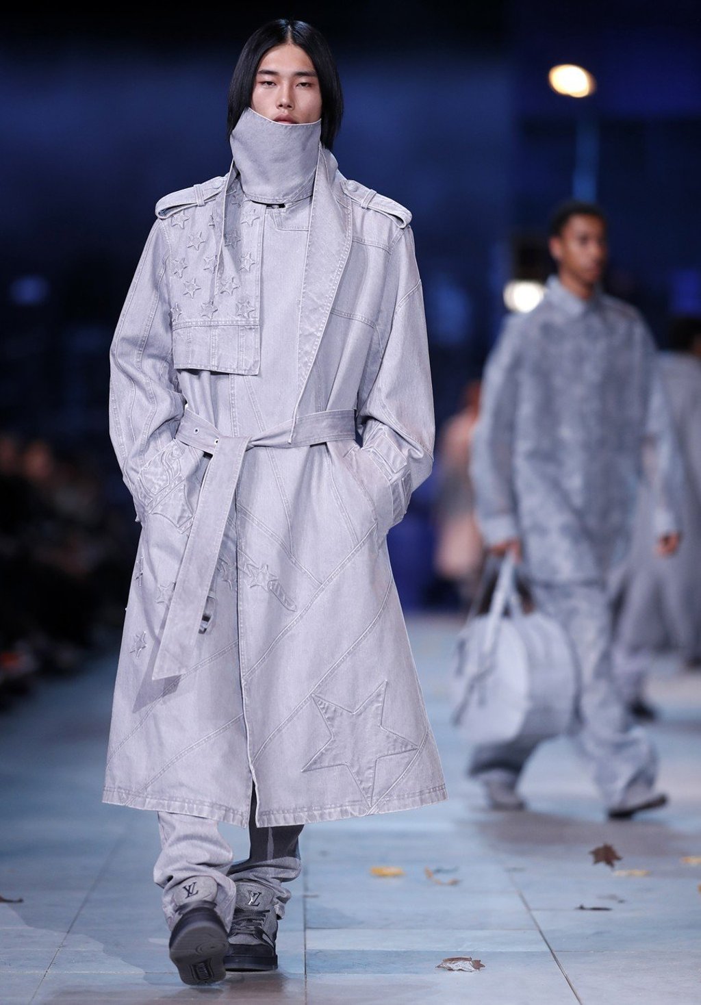 Models present Virgil Abloh creations for Louis Vuitton at Paris men’s fashion week. Photo: EPA-EFE Models present Virgil Abloh creations for Louis Vuitton at Paris men’s fashion week. Photo: EPA-EFE