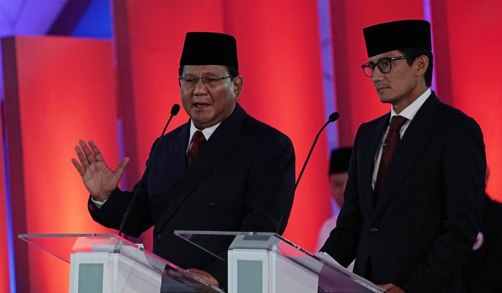 Prabowo Subianto (left) and his running mate Sandiaga Uno. Photo: Bloomberg Prabowo Subianto (left) and his running mate Sandiaga Uno. Photo: Bloomberg