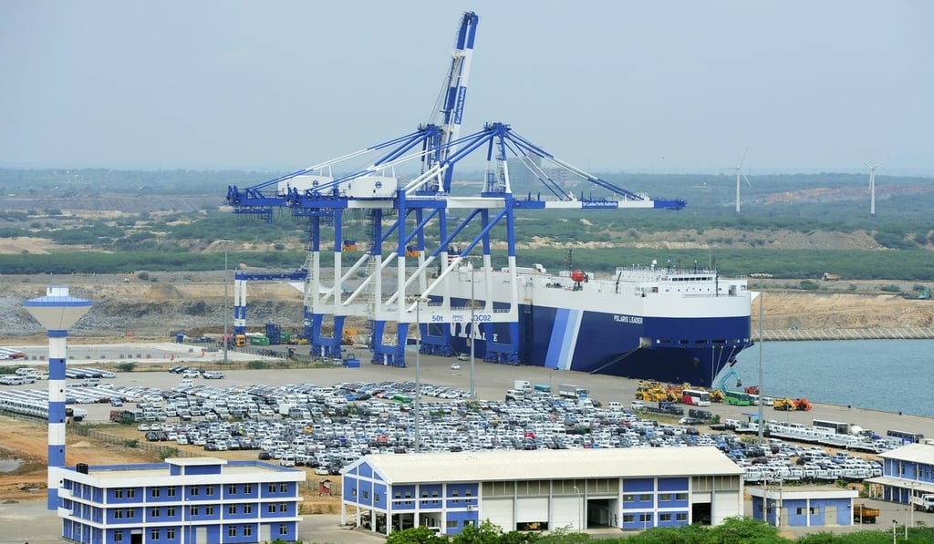 The port facility at Hambantota in Sri Lanka was handed over to the Chinese government after Colombo found itself unable to repay belt and road debt. Photo: AFP