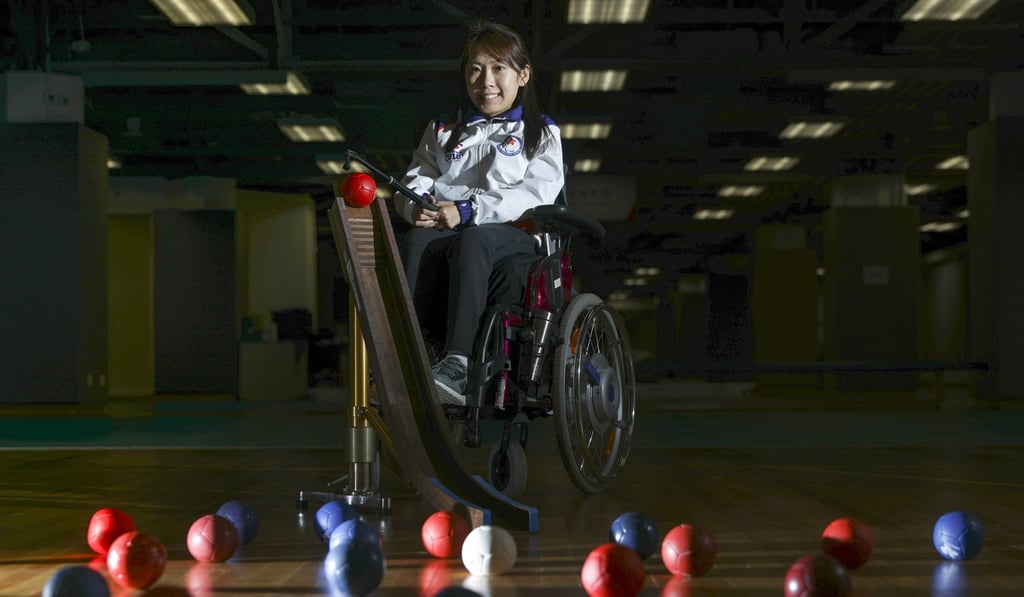 Fourth in the world in her category, boccia player Ho Yuen-kei is training for the Paralympic Games in Tokyo in 2020. Photo: Sam Tsang