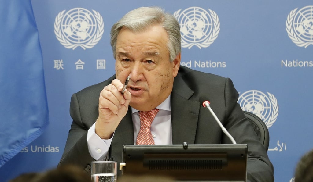UN Secretary-General Antonio Guterres addresses a press conference at the UN headquarters in New York on January 18, 2019. Photo: Xinhua UN Secretary-General Antonio Guterres addresses a press conference at the UN headquarters in New York on January 18, 2019. Photo: Xinhua